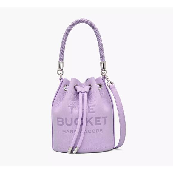 NWE! MARC JACOBS The Leather Bucket Bag in Wisteria